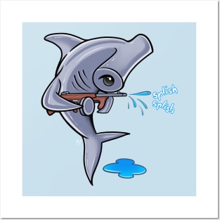 Funny Hammerhead Shark Posters and Art